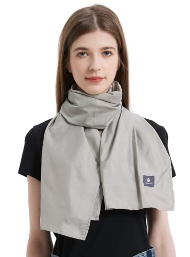 Radia Smart - Emf Protection Scarf, Silver Fiber Fabric, Rf Blocker Radiation Protection, 5G, Wifi, Cellular, Bluetooth. High Shielding Efficiency. Multiple Ways To Wear. #TOP2