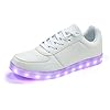 Padgene Herren Damen Leuchtende Blinkende Turnschuhe LED Leuchten Schuhe USB Aufladen Schnürer Schuhe