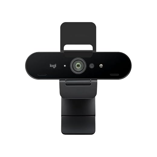 Logitech BRIO STREAM Webcam, 4K Ultra-HD 1080p, Weites anpassbares Blickfeld, USB-Anschluss, Abdeckblende, Abnehmbarer Clip, Für Skype, Zoom, Xsplit, Youtube, PC - Schwarz, Streaming Edition