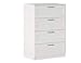 Iconico Home MIK Traditional, Cassettiera 4 cassetti, Camera da letto, Cameretta ragazzi, Studio, Hobby, 80x44,5xh113 cm, Bianco