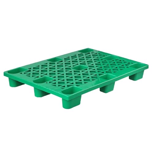 HJLKDYM Lightweight Pallet Storage Racks, Breathable Grid Ventilation Pallet, Indoor and Outdoor Storage Grid Pad for Kennel Garden Basement(Green,120x80x14cm)