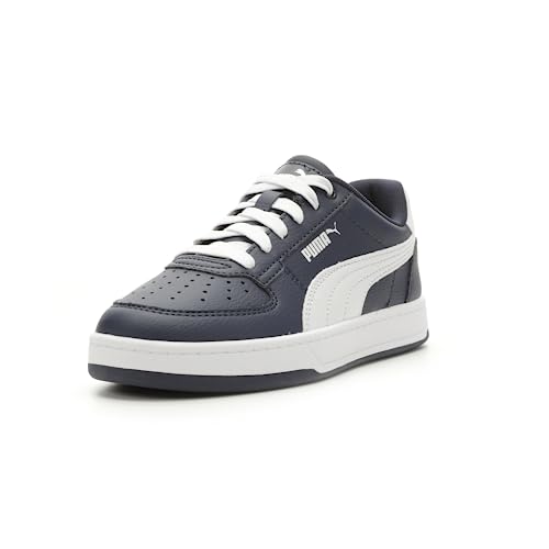 PUMA Caven Sneaker, Navy White, 5 US Unisex Big Kid