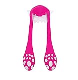TISEA Unisex Splatoon Game Squid Hat Cuttlefish Funny Hats Winter Fleece Hat (L, Peach Red)