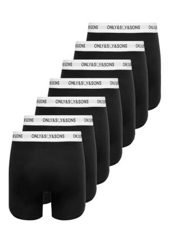 Bóxer hombre pack de 7 Only & Sons Onsfitz de color negro 5