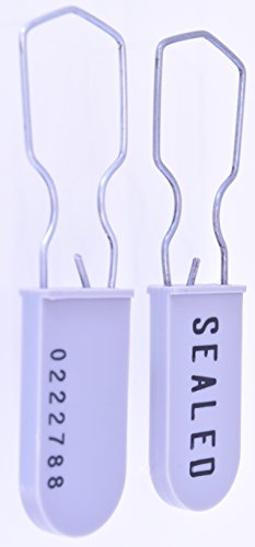 Image of 150 Pack Plastic Wire Padlock Security Seals (Grey)