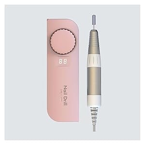 Nail Grinding Machine 35000RPM Nail Drill Machine, Rechargeable Nail Master for Manicure, Portable Nail Drill Milling Machine with HD LCD Display for DIY Home or Salon Mani-Pedis