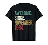 Photo Gallery vintage novembre 1934 87° compleanno 87 anni uomini donne maglietta Photo Gallery vintage novembre 1934 87° compleanno 87 anni uomini donne maglietta