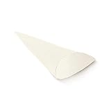 Photo Gallery publilancio srl 10x seta bianco cono portariso o portaconfetti per confettata da 19 cm Photo Gallery publilancio srl 10x seta bianco cono portariso o portaconfetti per confettata da 19 cm