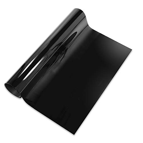 VINYL FROG Black Heat Transfer Vinyl 1x5ft Iron On Vinyl Roll for DIY Garment and Other Fabric