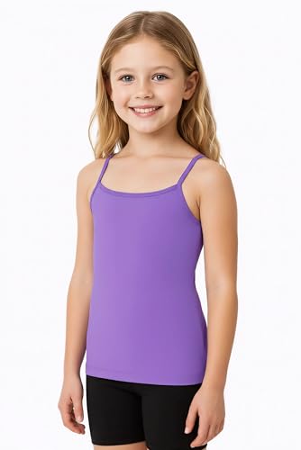 Image of Kurve Girl's Sleeveless Tank Top - Stretch Undershirts Cami Camisole, UV Protective Fabric, Rated UPF 50+ (Made in USA)