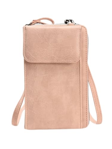 LTLSZRN Movil Cuero PU, Bolso Movil Mujer, Bolso cartera para mujer, bandolera, carteras para teléfono móvil, Bolso Bandolera Pequeño, cartera de piel sintética con correa ajustable (Rosa) LTLSZRN Movil Cuero PU, Bolso Movil Mujer, Bolso cartera para mujer, bandolera, carteras para teléfono móvil, Bolso Bandolera Pequeño, cartera de piel sintética con correa ajustable (Rosa)