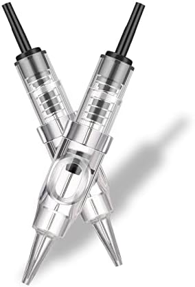 20Pcs Permanent Tattoo Needles for Tattoo Needle Machine Pen Tattoo Cartridge Needle Microblading Supplies Eyebrow Eyeliner Lip Liner for Tattoo Kits -1RL 0.35…