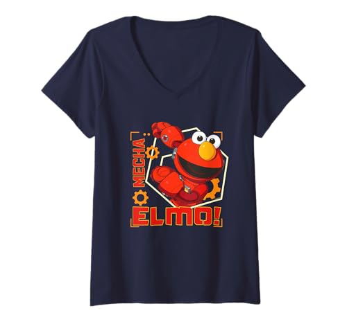 Mecha Elmo t-shirt Sesame Street v-neck vêtement imprimé enfant