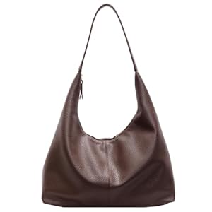 Hobo Bag Damen-Schultertaschen Handtasche Damen Mittelgroß Shopper Tasche Damen Ledertasche Tote Bag Shoulder Bag Handbags for Women Uni Tasche Beuteltasche Vintage Everyday Bag