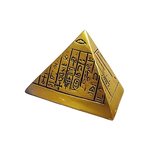 Imán nevera Egipto Giza Pirámide con jeroglíficos dorados L444