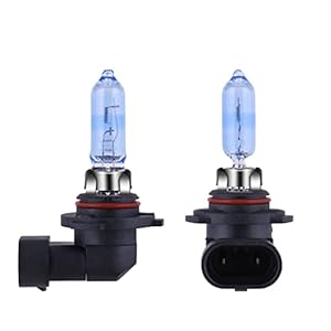 NEWBROWN 9005 Headlight Bulbs HB3 Halogen Bulb 5000K Super White Light Long Life Replacement P20D 12V/60W (9005/HB3, 2 Pack)