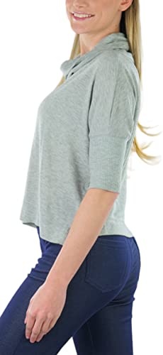 Image of ToBeInStyle Women's Classic Knit Fold Over Turtleneck Pullover