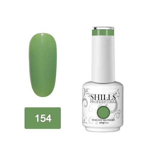 Image of SHILLS PROFESSIONAL Uv /Led Soak Off Glossy Finish Nail Polish Nail Art Nail Polish Color Shade 154, 15 Ml