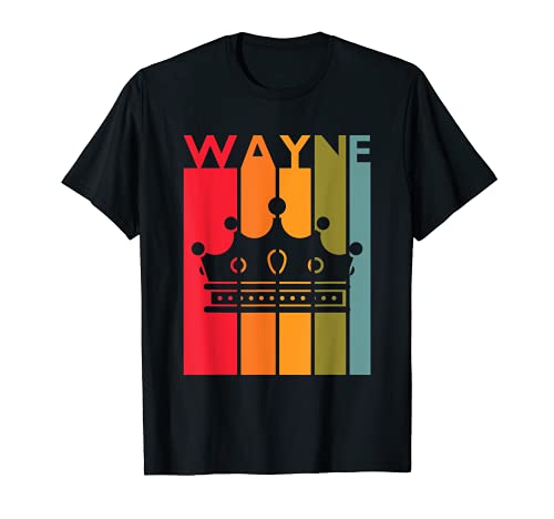 Wayne - Idea regalo per ragazzi e uomini, stile retrò, con nome vintage Wayne Maglietta