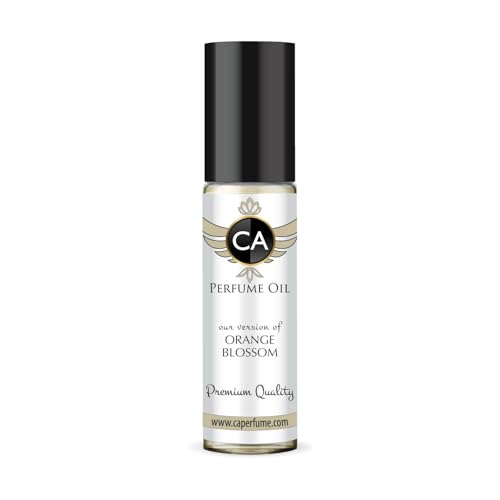 CA Perfume Impression of Orange Blossom Unisex Fragrance Oil Floral Scent Long Lasting Perfumes for Women &amp; Men Travel Size TSA Ready Mini Parfum Body Oil Roll-on 0.33 Fl Oz 10ml