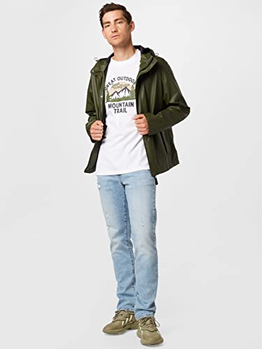 Image of Helly-Hansen mens Moss Hooded Waterproof Windproof Raincoat Jacket