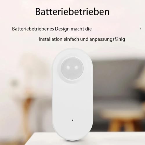 Haozee-Sensor für menschliche Anwesenheit, mit Lichtsensor, 24G-Radar-MMWave, Bewegungsalarm, hochempfindliche Radarerkennung, historische Aufzeichnung, Zigbee-Hub erforderlich, batteriebetrieben