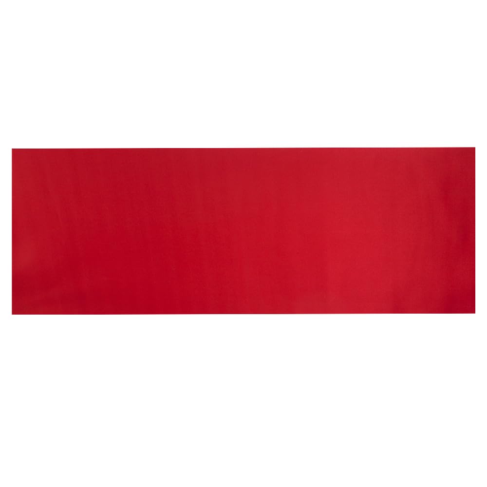 OLIVO.shop ROTOLO STYLE Tapis de cuisine sur mesure, tapis de cuisine antidérapant, tapis de cuisine pvc, 6 couleurs et différentes tailles. (50 x 400 cm, rouge)