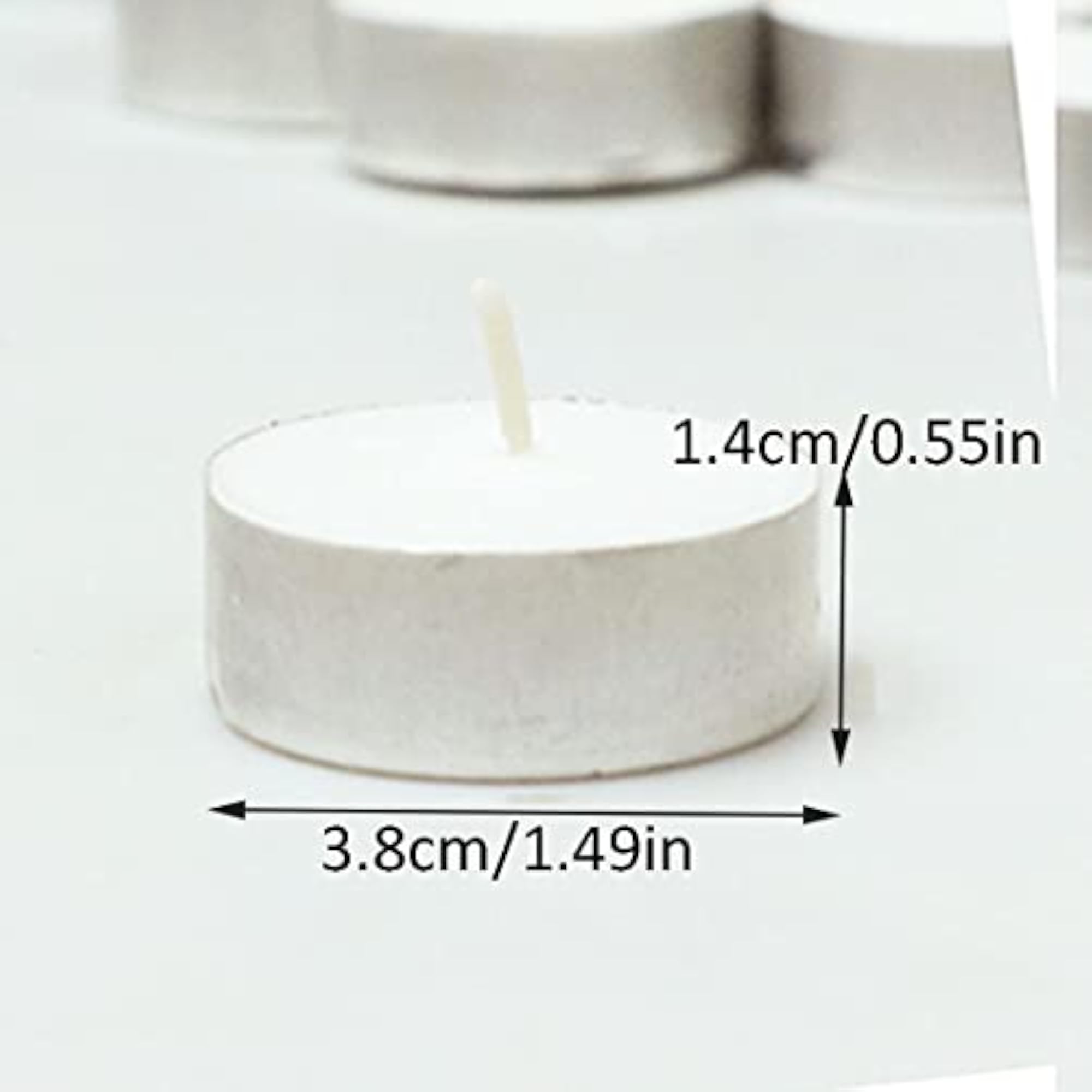 Mini Tealight Candles, Unscented Tea Lights, 4-5 Hour Burn