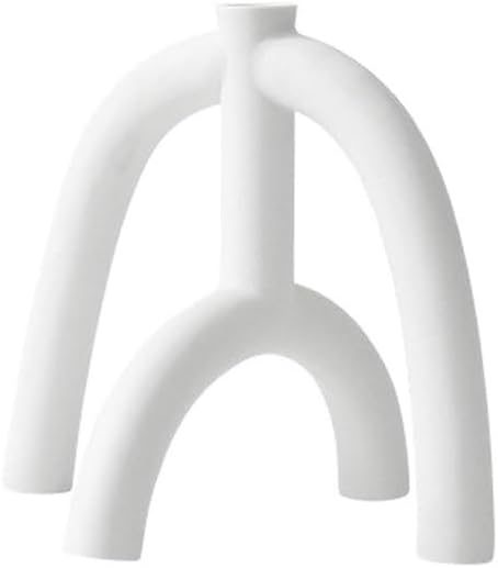 Candle Sconces White Geometry Candlestick Pipe Candle Holders Modern Candle Stand Home Decor Gift Wedding Photo Prop Candle Stand/Display Candelabra (Color : C)