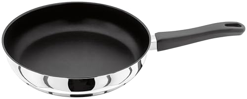JUDGE Vista Edelstahlpfanne mit Antihaftbeschichtung, Bratpfanne 26 cm, Pfanne Induktion, Ofen- und Spülmaschinenfest
