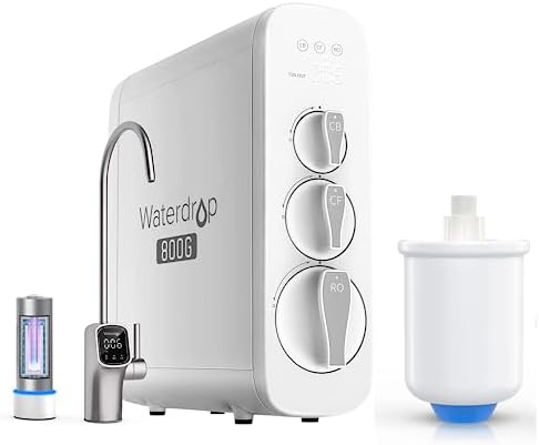 Waterdrop G3P800 Reverse Osmosis System with WD-PMT Small Pressur...