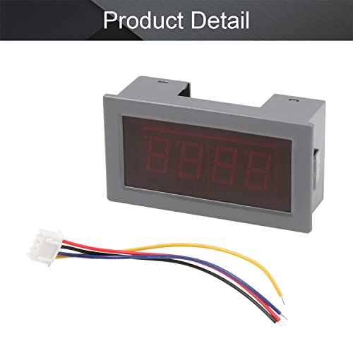 Image of Fielect Digital AC Voltmeter Panel AC 0-300V LED Digital Volt Voltmeter Panel AC Voltmeter, 3 1 /2 Digit