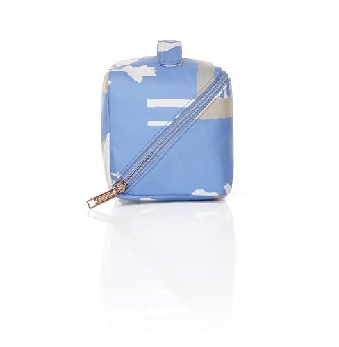 Image of American Tourister x Love Child by Masaba Polyester Cosmetic Pouch for Women /Travel Makeup Organizer /Stylish Multipurpose Toiletry Bag for Cosmetics, Accessories /Lightweight & Durable- Blue