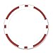 Da Vinci 100 11.5 Gram Blank 8 Stripe Poker Chips Use Custom Labels (Red)