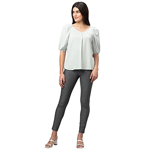 Image of Globus Women White Solid Sleeveless Top