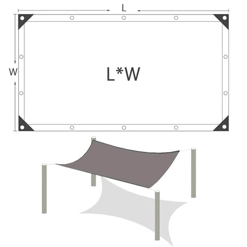 Malla de sombreo Verde para Invernadero con Ojales, Ligera y Transpirable, Parasol para jardín, pérgola, cochera, Piscina, terraza y balcón (1x1,0 m).
