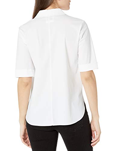 Lysse Women's Josie Short Sleeve Button Down, White, Xl #TOP1