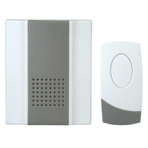 Preisvergleich Produktbild Kopp QH918 Funk-Gong Funkklingel, Wireless, 24-Melodien, 100m Reichweite, Silbergrau