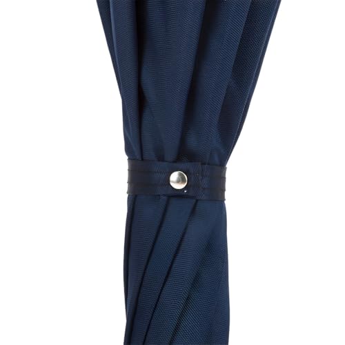 Parapluie bleu marine Pasotti poignée aigle : le cadeau d'exception