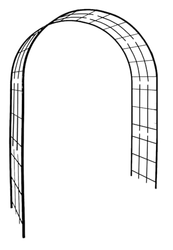 Arche de Jardin Treillage Anthracite - Support Plantes Grimpantes et Décoration Extérieure, Acier Robuste Résistant UV et Gel, Fabrication Française,...