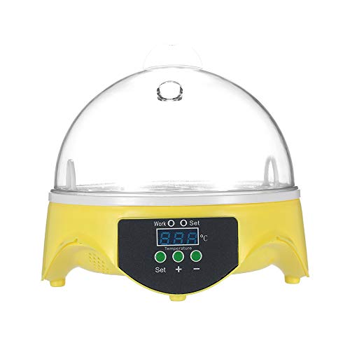 WXHN 7 Eier Mini Digital Egg Incubator Hatcher Transparente Eier Brutmaschine Automatische Temperaturregelung für…