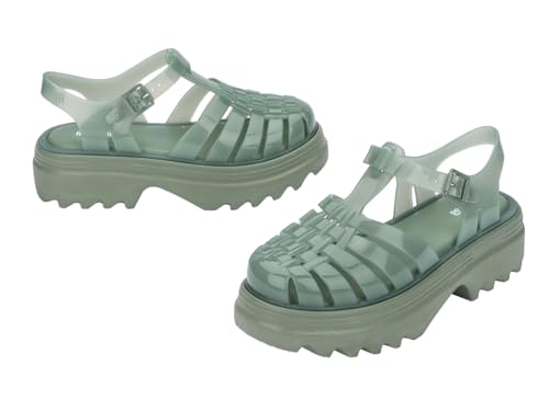 Image of Melissa Possession Platform II Jelly Sandals for Women - Classic Fisherman-Style Chunky Platform with Adjustable Ankle Strap, Lightweight EVA Sole, and Non-Slip Traction