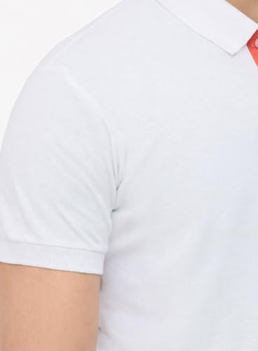Image of 3BROS Men's Cotton Blend Half Sleeve Regular fit Comfortable Polo Neck T-Shirt (Pack of 1)