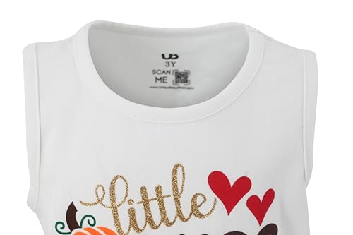 Image of Unique Baby Girls Toddler Big Kid Sleeveless Tank with Pom Pom 2pc Shorts Set Outfit
