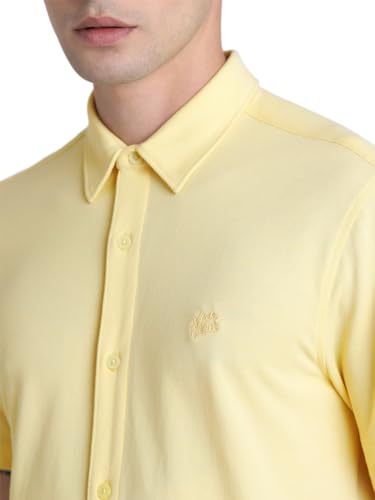 Image of JACK & JONES Men's Cotton Solid Slim Fit Shirt