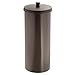 iDesign Freestanding Bathroom Toilet Paper Storage Holder with Lid for 3 Extra Rolls, Bronze