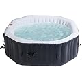 #WEJOY Portable Hot Tub 73X73X25 Inch Air Jet Spa 6 Person Inflatable Octagon Outdoor Heated Hot Tub Spa with 130 Bubble Jets