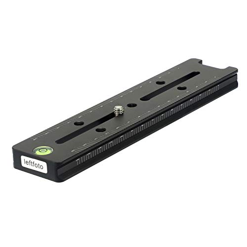180MM Quick Release Plate with Double Arca Dovetails Precision Rail with Bubble Level & Precision Decimal Scale Double Macro Rail - Image 2