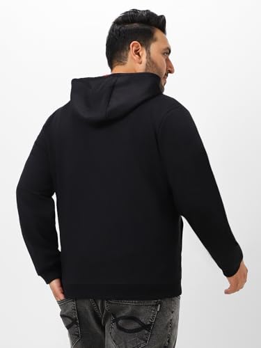 Image of Urbano Plus Men's Cotton Zippered Hooded Casual Winterwear Sweatshirt