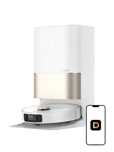 DREAME X40 Ultra Robotic Vacuum with Removable & Liftable Mop, 12,000Pa Suction, Side Brush Extensive Cleaning, 158°F Mop & Washboard Self Cleaning, Auto-Empty, Auto Refill, liftable Brushes White by DREAME - Used condition - US$545.99